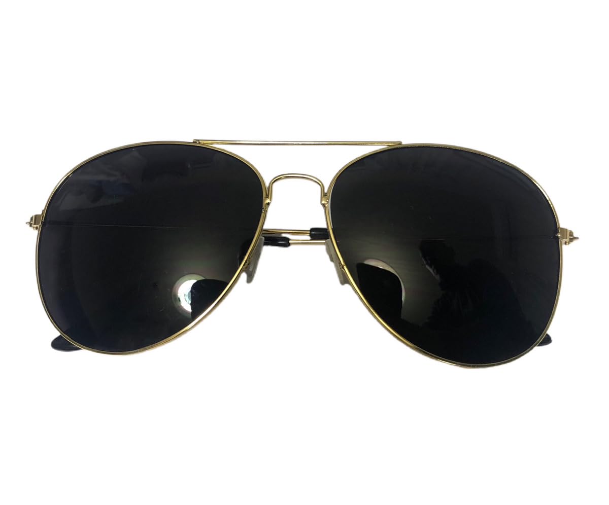 

Teardrop Sunglasses Mirror Lens Popular Prevention Sense Stylish Men Women Unisex UV Drive Sports Teardrop Sunglasses x [Karokak] Ocean s (Gold Black)