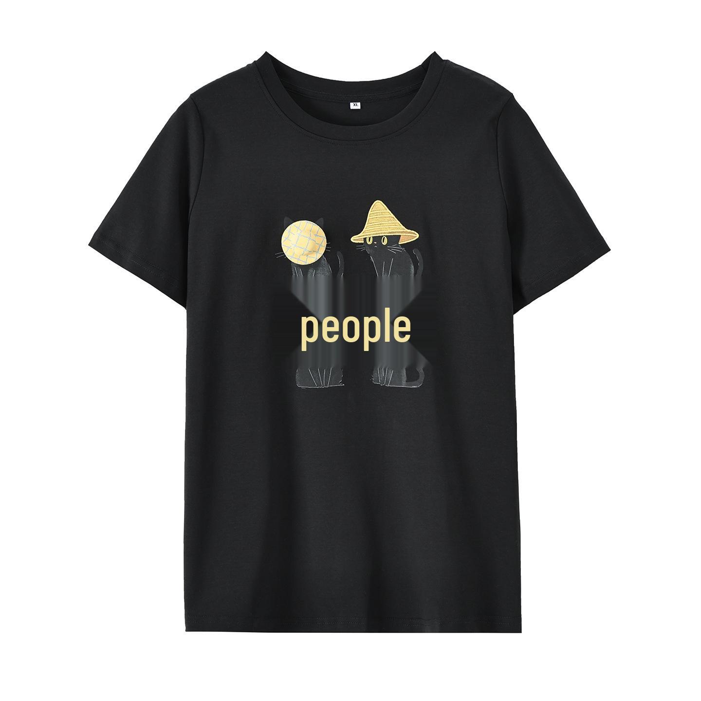 

Zhi Xuan Plus Size Women s Cartoon Color Block T-shirt, Round Neck, Short Sleeve 2026. 3XL (171-190 catty)