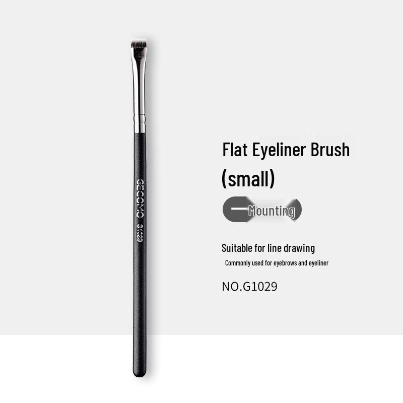 

GECOMO Precision Eyeliner & Eyebrow Brush Set – Non-Absorbing, Easy-to-Use Flat & Round Head for Perfect Eye Contour Makeup