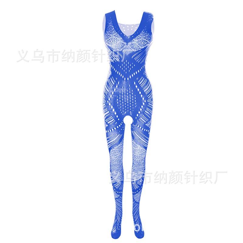 Sex Underwear Uniform Jacquard Onesie Lace-up Crotch Tights Stockings New