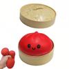 Glitter Dumpling Squishy with Box Dumplings Sensory Squeeze Toy for Stress Relief ASMR Children Adult Birthday Gifts Party Favor
