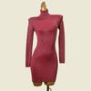 Trade Original Order Turtleneck Bottoming Dress Gold and Silver Silk Slim Fit High Elastic Autumn and Winter Inner Wear Long Sleeve Knitted Hip Skirt