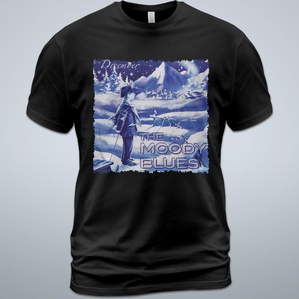 Cotton T-Shirt The Moody Blues December Album Tee Graeme Edge Ray Thomas Unisex T-Shirt S