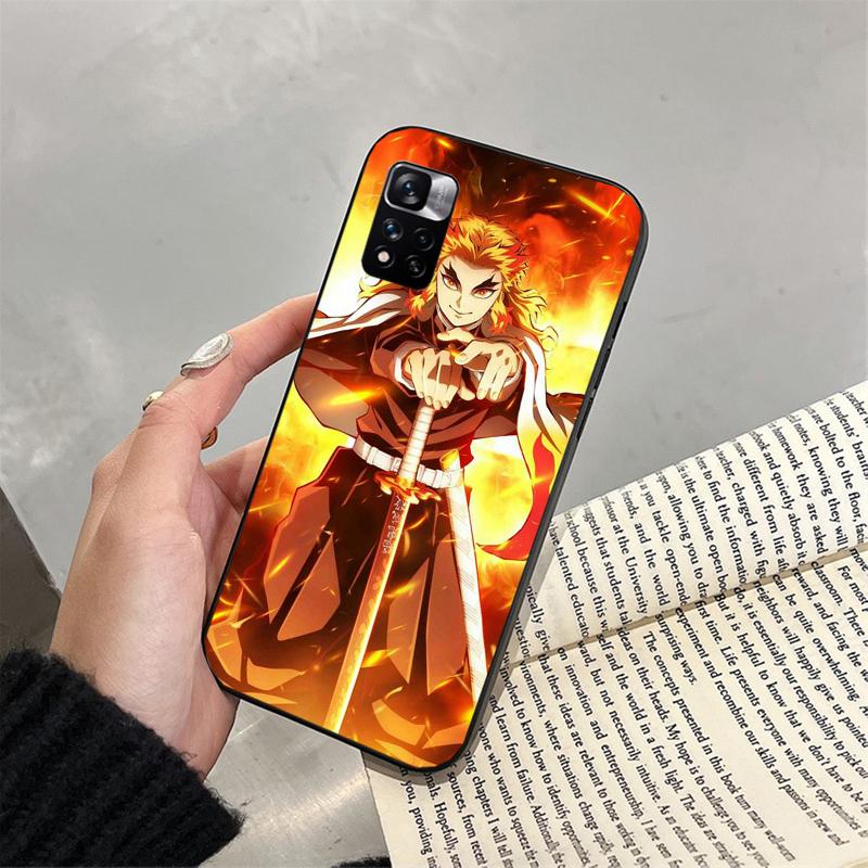 Rengoku Demon Slayer Phone Case For Xiaomi Redmi Note 13 12 Pro 11S 11 10 Pro 10S 12S Redmi 10 9C 13C