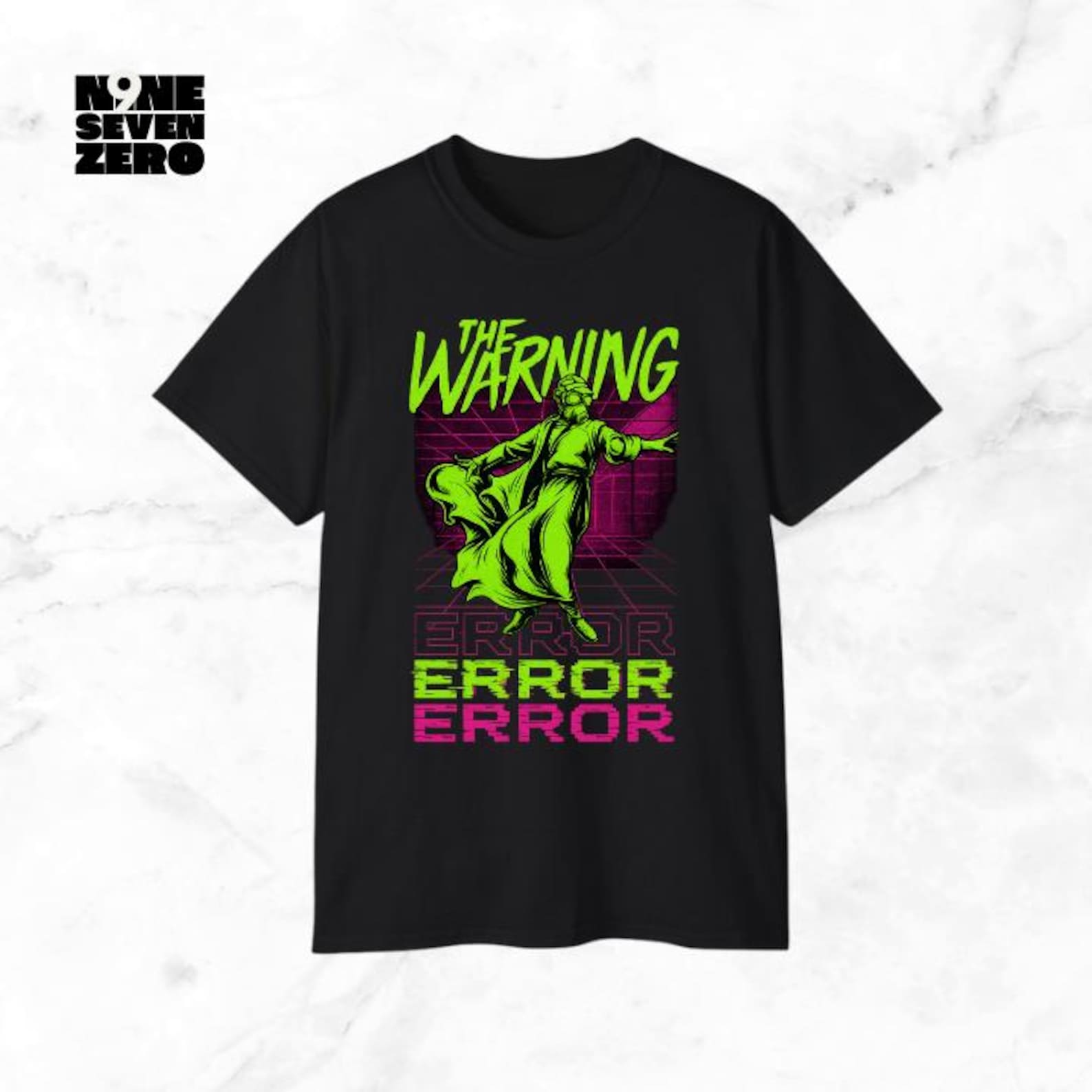 The Warning Band T-Shirt: Unisex Cotton Music Concert Tee M