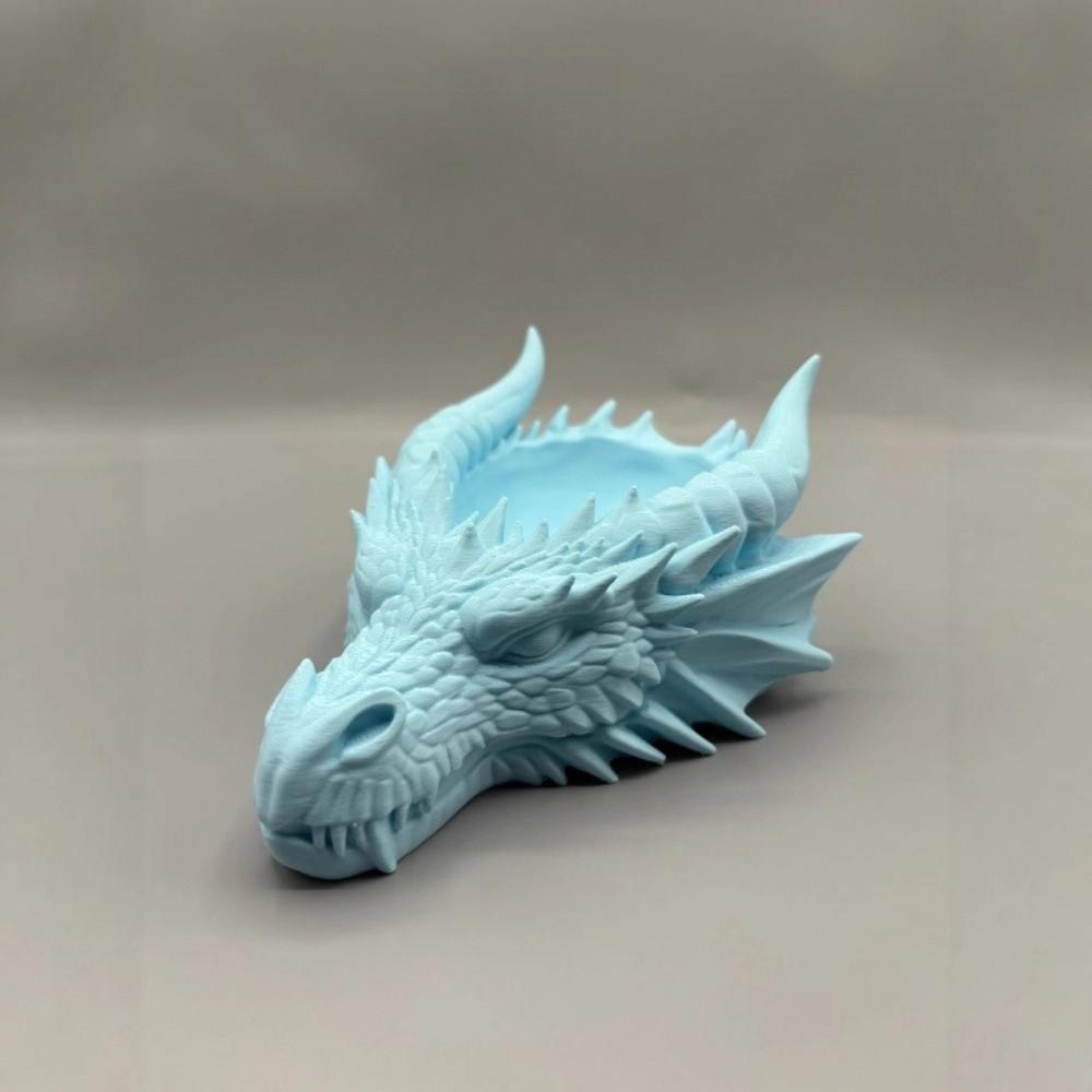 Support Présentoir Multifonctionnel pour Bijoux Ornements Tête de Dragon Impression 3D Bureau