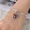 Memories 925 Silver Crystal Ball Fairy Crown Princess Dress Charm Fit DIY Bracelet Necklace Child's Birthday Gift