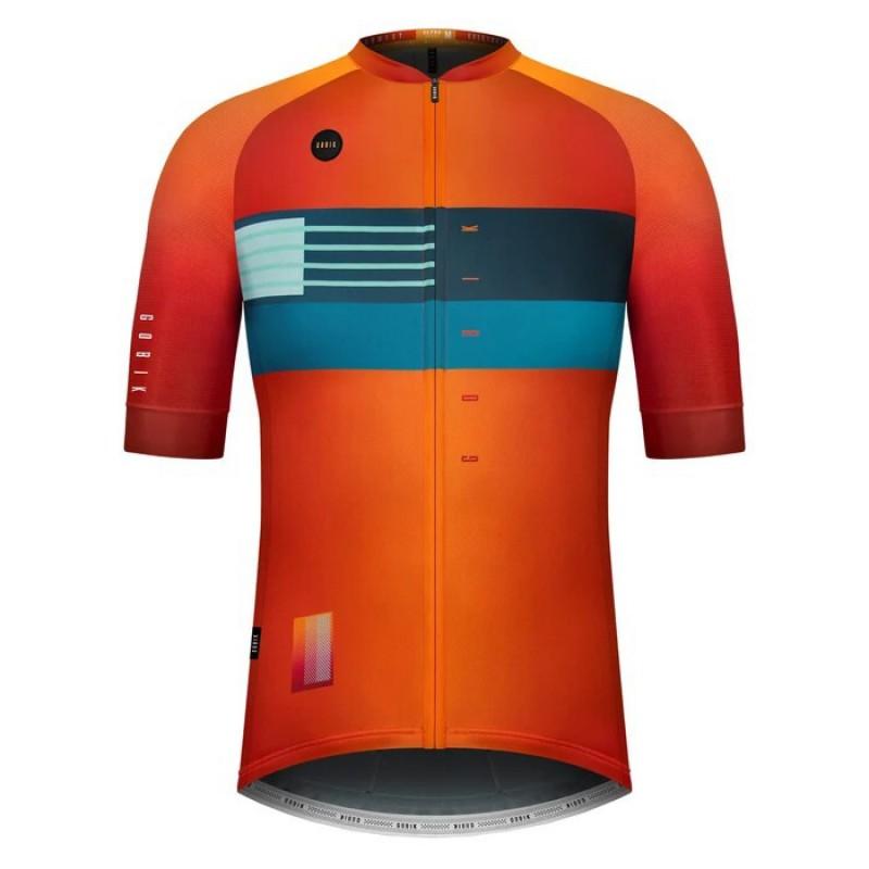 GOBIK Herren Radtrikot Kurzarm Schnelltrocknend Atmungsaktiv Fahrradhemd Rennrad MTB Fahren