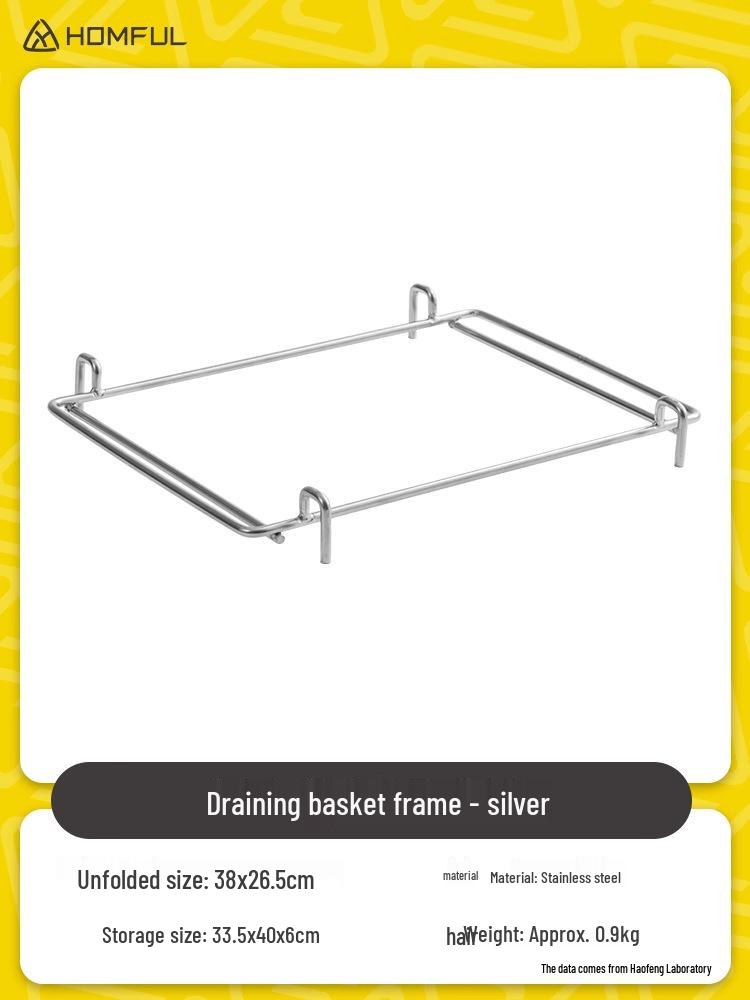 Hao Feng Foldable Stainless Steel Dish Rack & Extension for Camping
