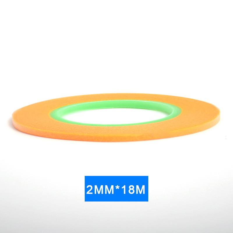 1 Roll Fine Line Tape 1mm/2mm/3mm 18m Self-adhesive Fineline Masking Covering Tape Ultra Fine DIY Special Masking Tools YellowPinstriping Tape 3
