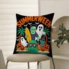 Childrens Trick Oral Happy Patterns Pillow Case Comfort Sofa Bed Silky elegant Invisible zipper Decorative cushion cover