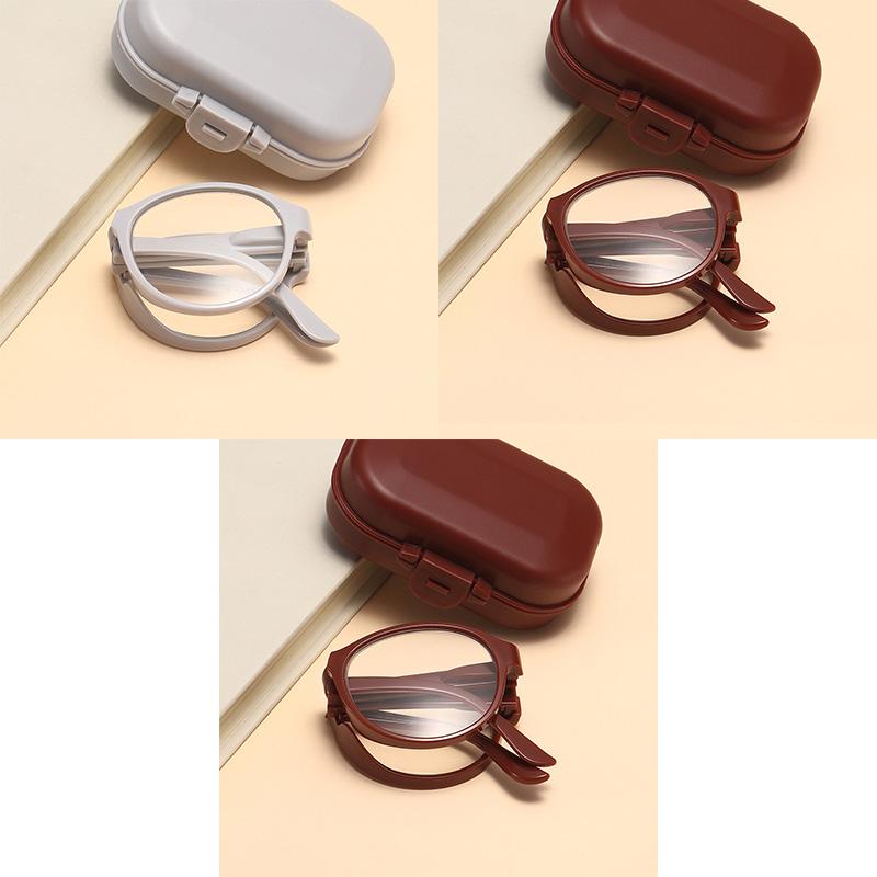 

3Pcs High-Definition Round Reading Glasses Unisex Ultralight Presbyopic Eyeglasses Portable Foldable Vision Care Reader Eyewear +4.0