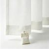 8PCS Curtain Weight Bags Outdoor Drapes Bottom Weighted Empty Sandbag with Metal Retainer Clips Set for Stability