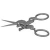 Sewing Work Scissors Retro Style DIY Embroidery Art Work Stainless Steel Craft CollectionGray