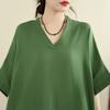 DIMANAF New 2026 Women Plus Size Summer Casual Holiday Long Dress Cotton Loose Oversize Maxi Beach Sundress Solid Elegant Lady