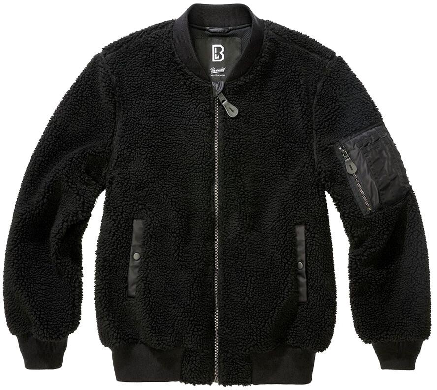 Mid-season Jacket Brandit MA1 Sherpa Jacke Schwarz