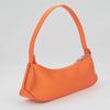 Damen Baguette-Tasche aus Satin in orange