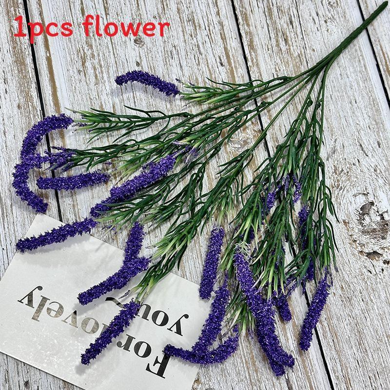Bouquet Lavender Simulated Artificial Plastic Artificial Flower For Indoor Decor