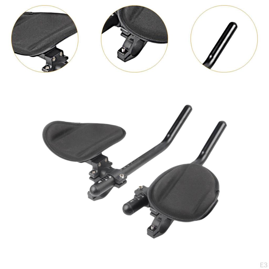 Bicycle Arm Rest Bar Bike Aero Aluminum Alloy Clip On Ultralight Armrest Handlebar TT