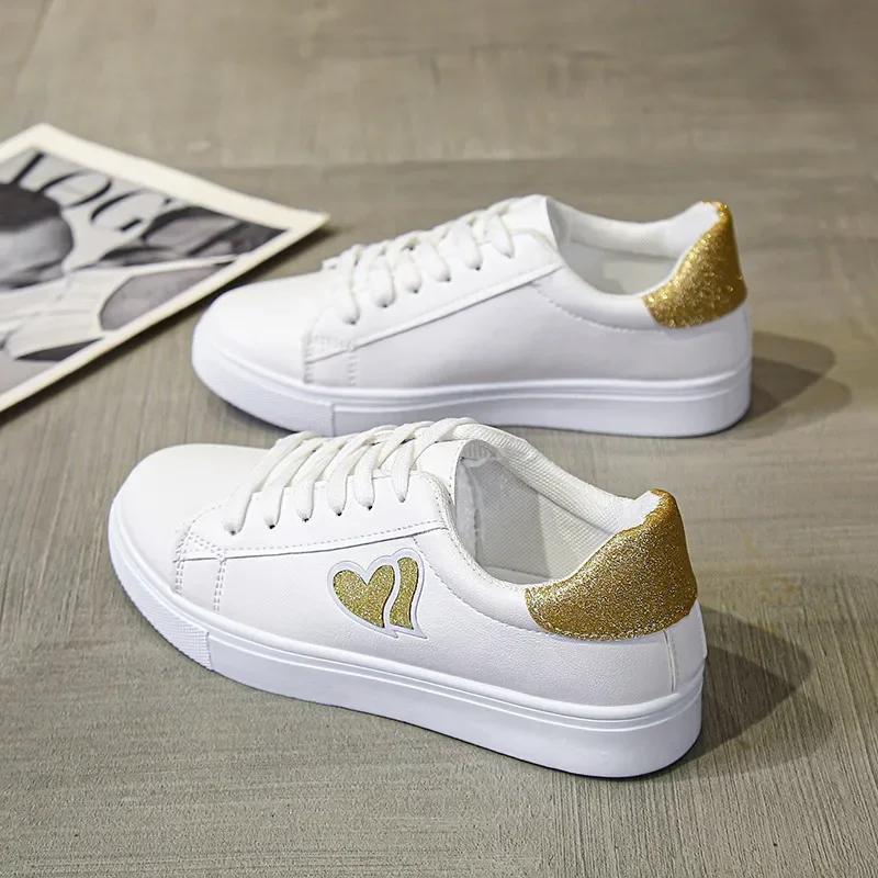 Fashion Women's Sports Shoes 2024 New Fashion Lace Up  Women's Casual Shoes Printed Summer Women's Pu Cute Flat Luxury Shoes