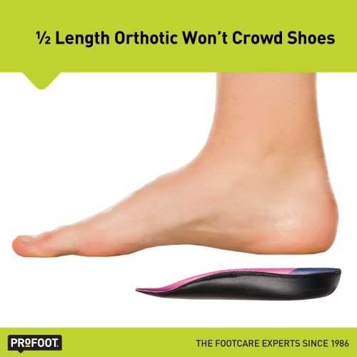 ProFoot Plantar Fasciitis Heel Gel Inserts (Women's, Fits All Women, 1 Pair)