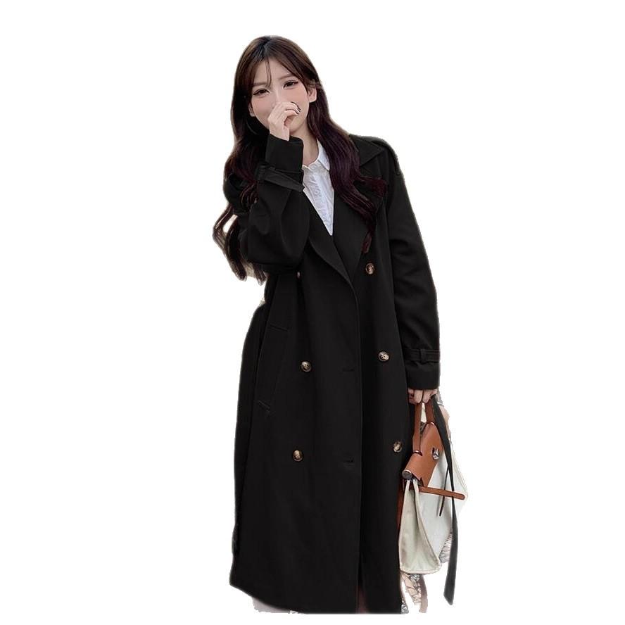 Trench Coat Jacket Women's Mid-length Style Petite Year New Autumn Fashion Temperament Chic Autumn Clothes Korean Coat