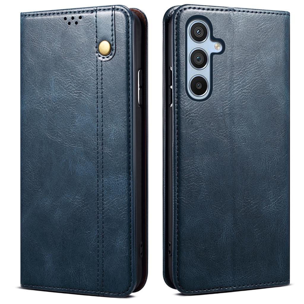 For Samsung Galaxy A16 5G/A16 4G Case Crazy Horse Texture Waxy Leather Wallet Stand Cover