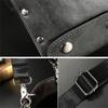 PU Leather Hair Scissors Bag with Shoulder Strap 5 Pockets Pet Bag Hair Clip Comb Holder Hairdresser Waist Pack for Barber Shop