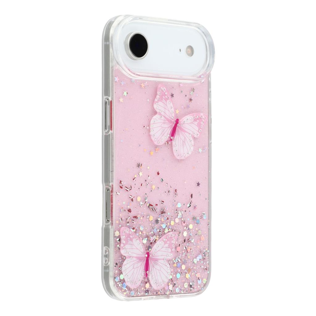 For iPhone Air Case Epoxy PVC Butterfly TPU Aesthetics Phone Cover