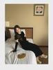 2024 Winter French Style Velvet Dress with Elegant Sleeves - Interpretation of Beauty F2197