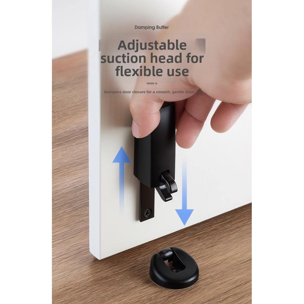 Pro tiché místnosti Černá, Šedá Hydraulický doraz dveří Slitina zinku Kompaktní design Hladké tlumení Nastavitelný až do 4 cm