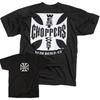 Vintage West Coast Choppers Black Vtwin Engine Slogan Biker Graphic Tee Cotton Unisexs Unisexs Tshirt Summer Streetwear