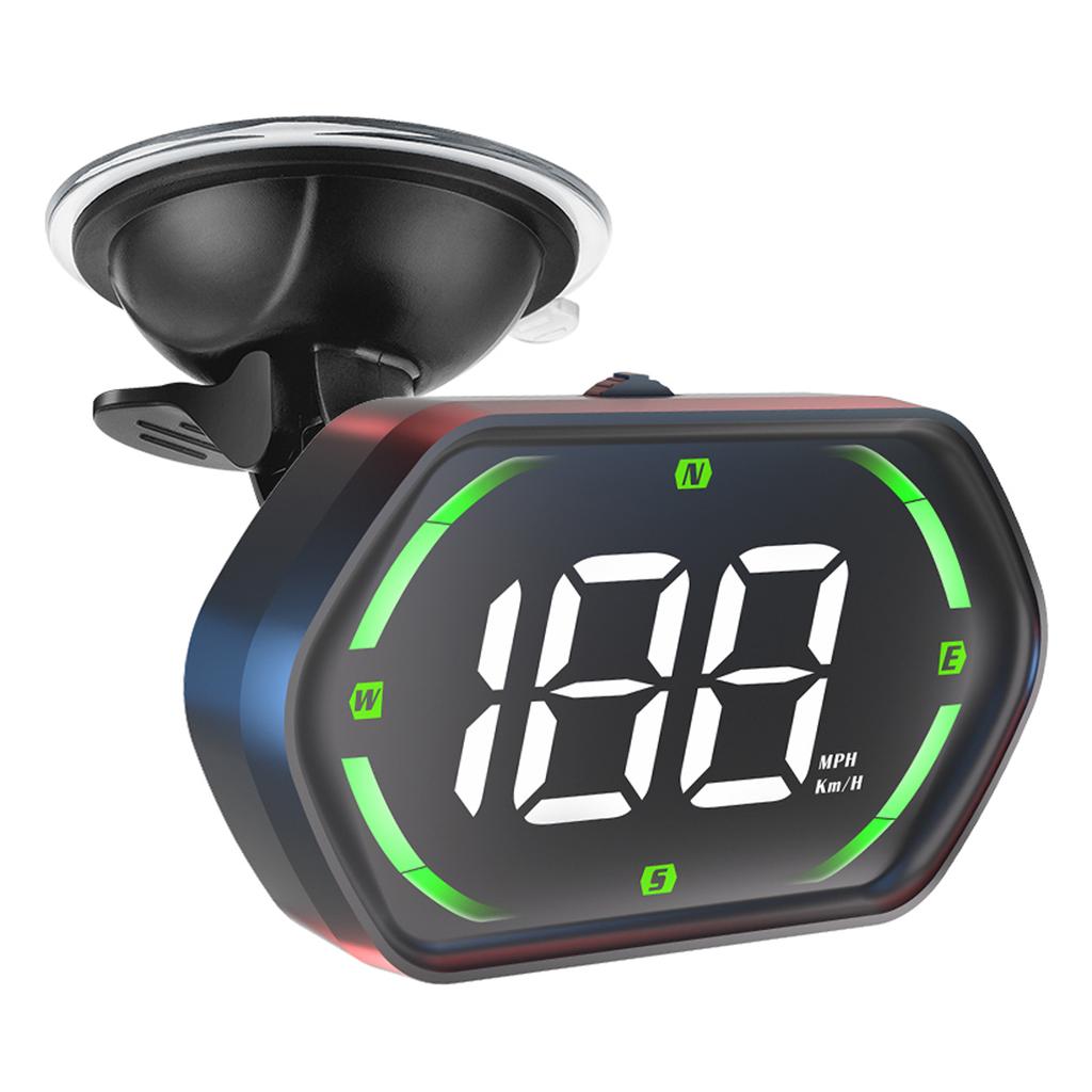 Car Hd-Up Display, GPS meter With MPH/ , Overspeed Alarm, Auto Brightness Adjustment, Plug and Play for All Vehicles