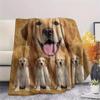 1 st Golden Retriever Husky Tryck Flanellfilt, Hög kvalitet Bekväm för Alla Årstider, Heminredning, Värme och Komfort, Perfekt för Gåvor