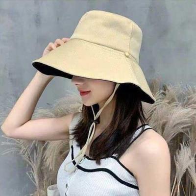 Dámský klobouk se širokou krempou, klobouk bucket, oboustranná čepice SLT-DS19