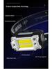 Mini Dual COB Headlamp Sensor Hat Clip Headlight 5 Lighting Modes Outdoor Camping Hunting Flashlight Induction Head Lamps