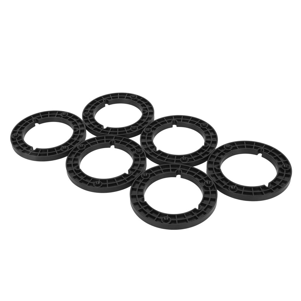 6PCS 1 4 10.5 Inch Reel To Reel Tape Adapter Professional Replacement Nab Hub Reel Tape Adapter Black