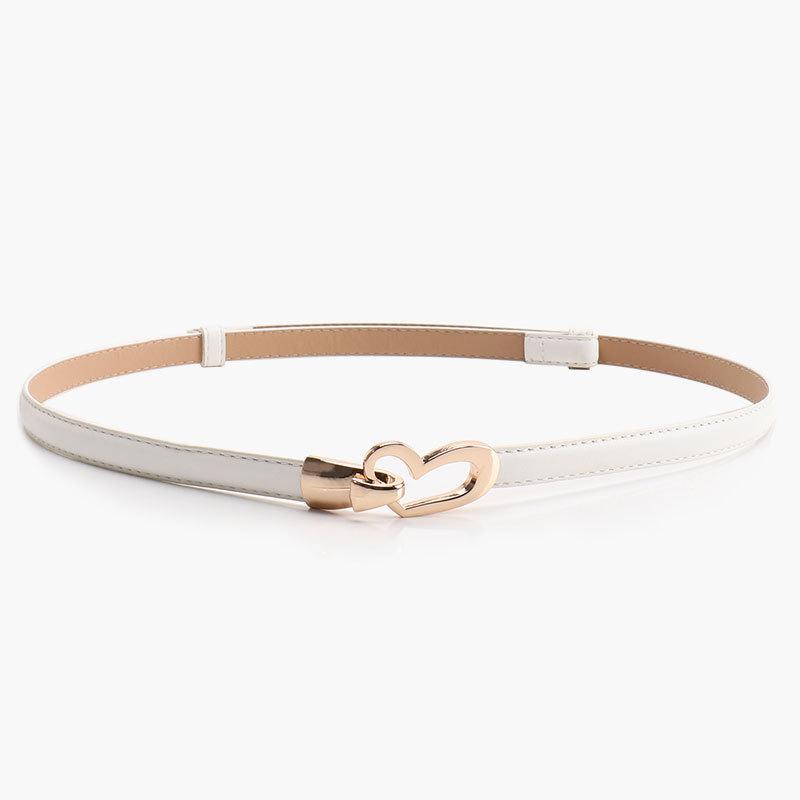 Alloy Womens Heart Waist Belt With Adjustable Pu Leather For Casual Office Looks
