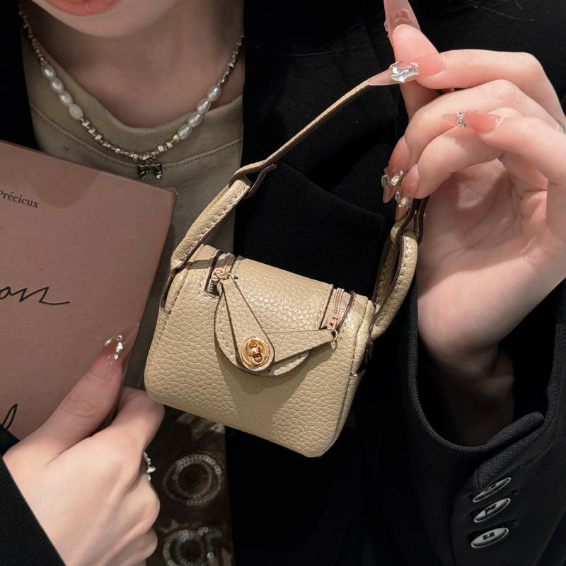 Mini Microfibre Leather Fashion Bag For Airpods Pro 2 4 3 2 1 Galaxy Buds Xiaomi Headphone Case Can Hold Other Small Items