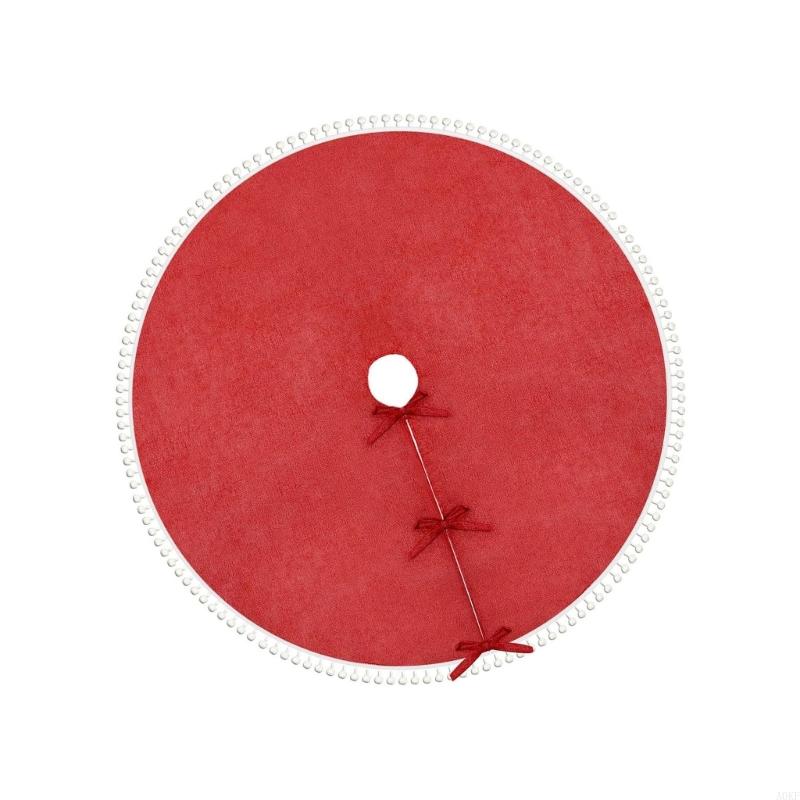 120cm Christmas Tree Skirt Holiday Decoration Christmas Tree Apron Stand Cover A0KF