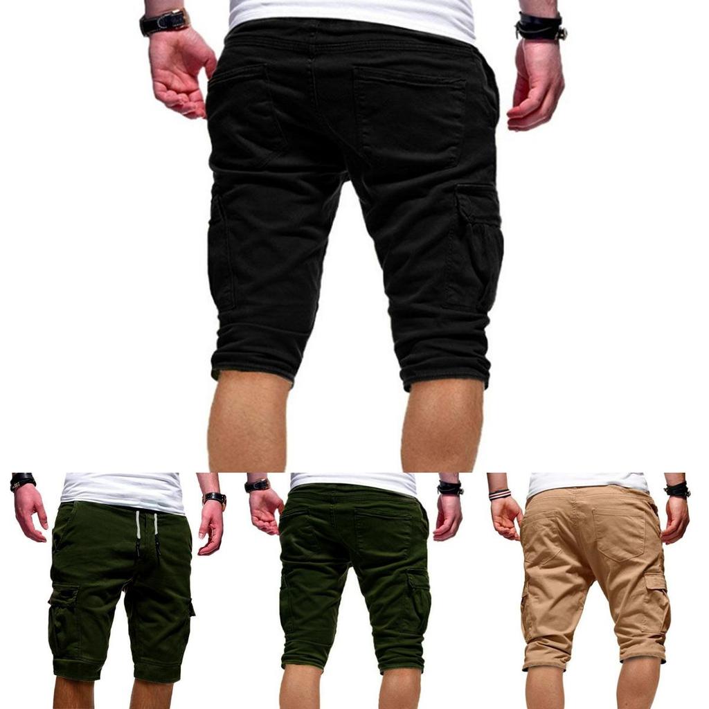 Comfortable Men's Cargo Shorts Summer Casual Jogger Sport Army Combat Trousers