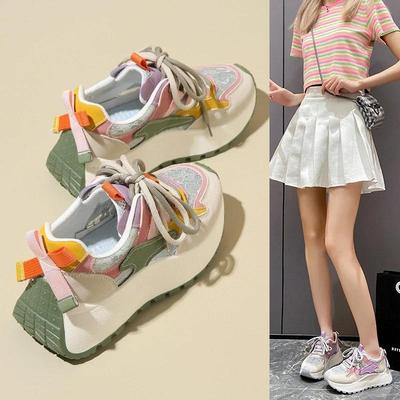 Woman Lightweight Non Slip Sports Shoes Women Summer New Breathable Platform Sneakers Ladies Casual Comfortable Vulcanize Shoes