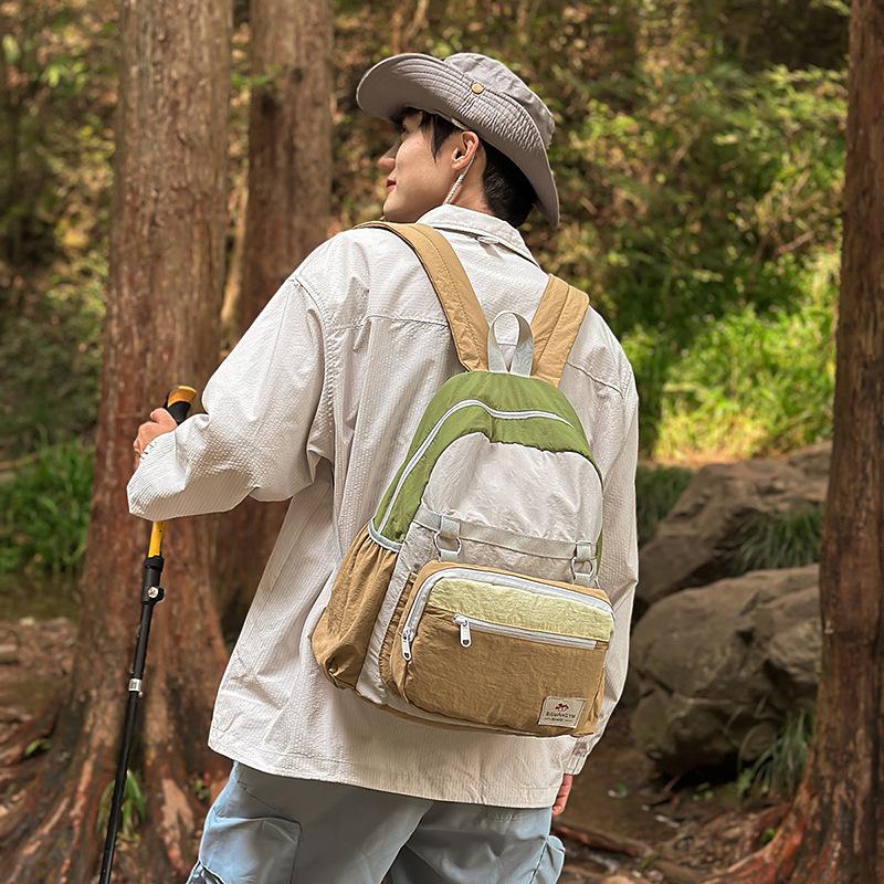 Schoolbag Trend Simple Outdoor Sports Hiking Camping Mountaineering Bag Large Travel Storage Bag Junior High School Student School Bag