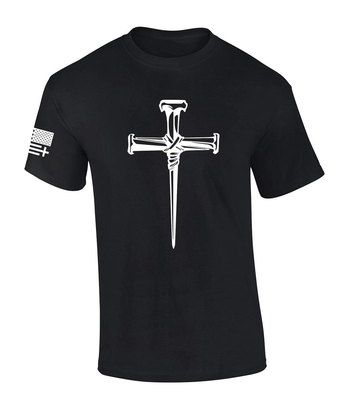 Jesus Nail Cross Coventry Cross of Nails Mens Christian Short Sleeve T-Shirt XL