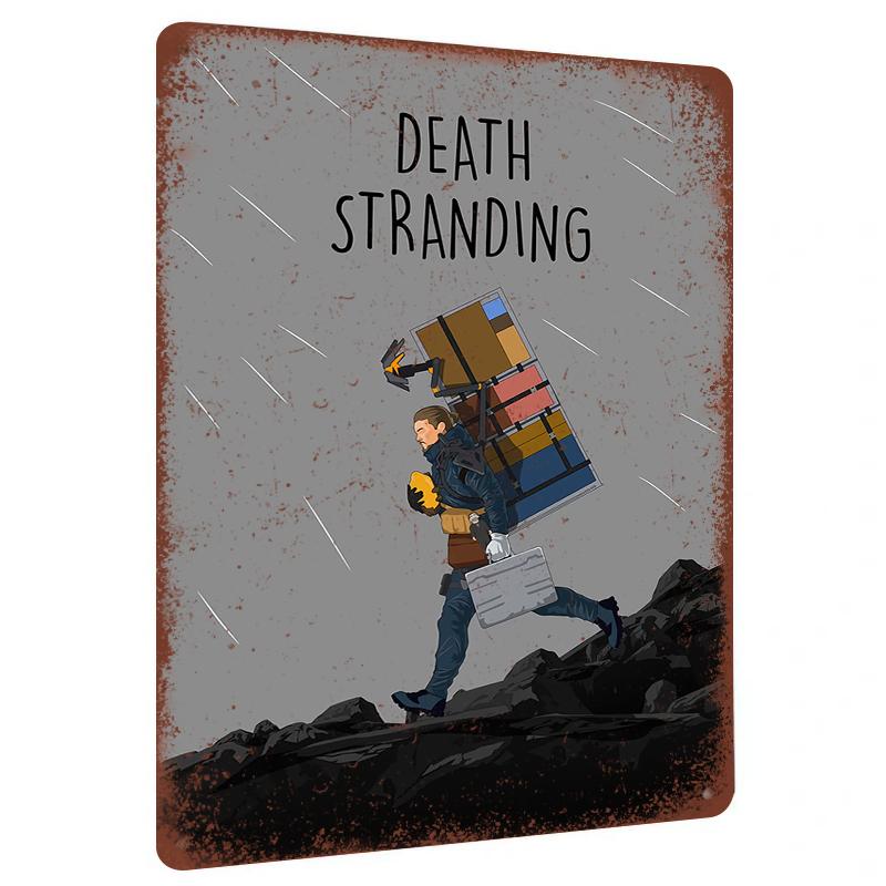 

Death Stranding Game Peripheral Sam Porter Bridges Metal Iron Painting Living Room Study Decorative Painting 7.9x11.8In(20x30cm)