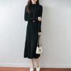 Women Sweater Dress 100% Wool MODERN NEW SAGA Turtleneck Knit Long Pullover Winter Jumpers Wool Long Dress Female
