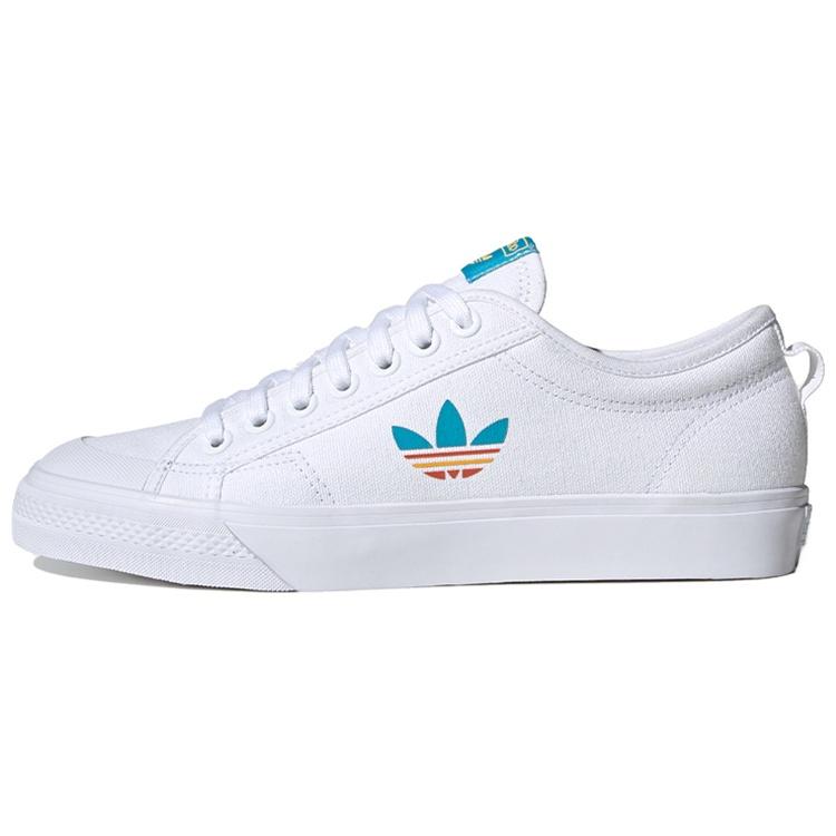 adidas Nizza Trefoil White Blue Men s FY2259 EU 44