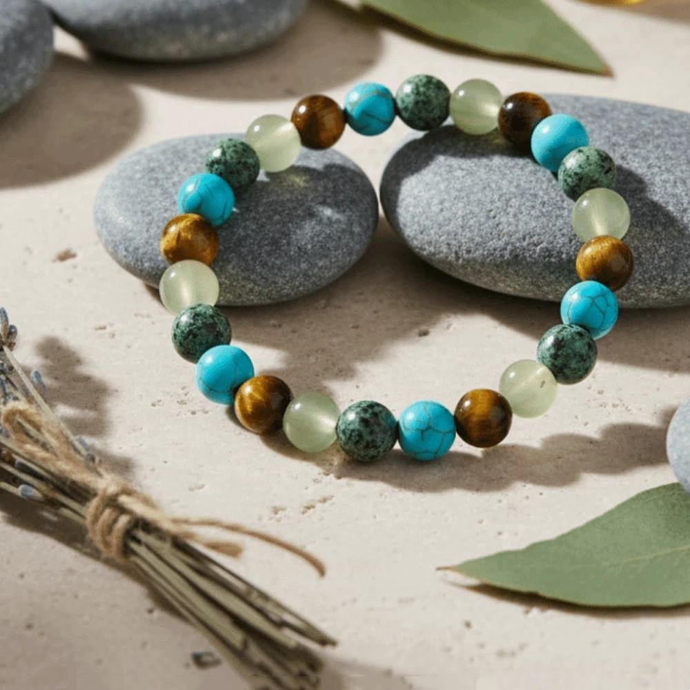 Patchwork Bracelet for Women Bohemian Wrist Chain Stone Beaded Bracelet Ladies Jewelry