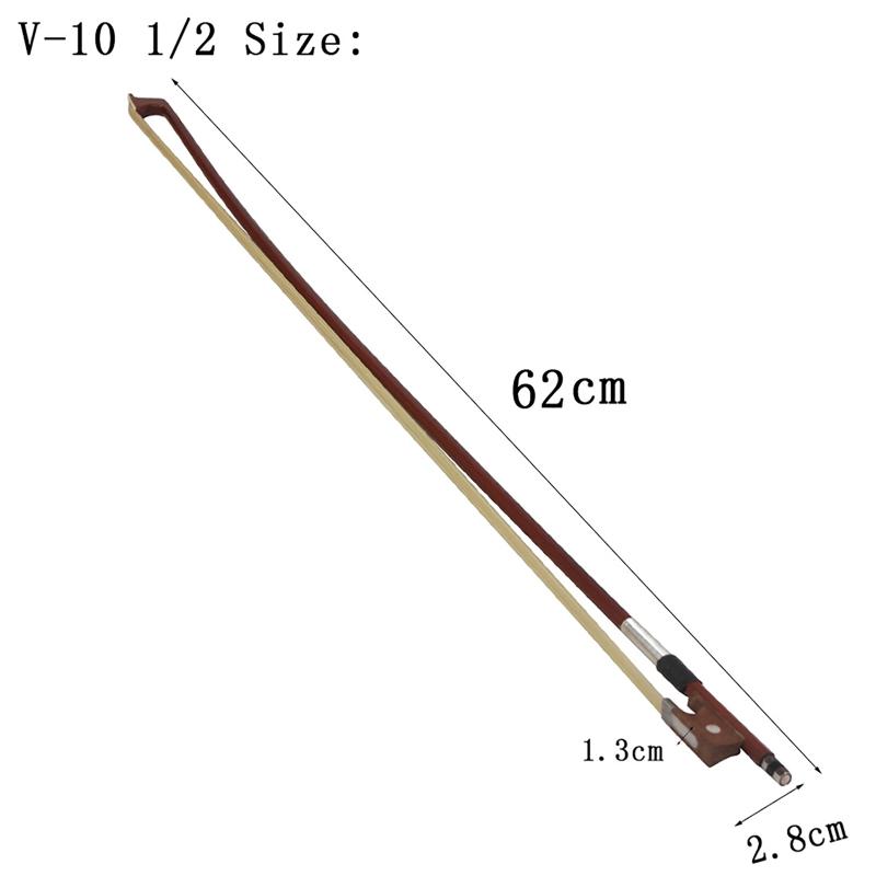 Standaard Viool Boog Standaard Brasilwood 4/4 Strijkstok Klassieke Stijl Stok Met Zwart Mongolië Paardenhaar