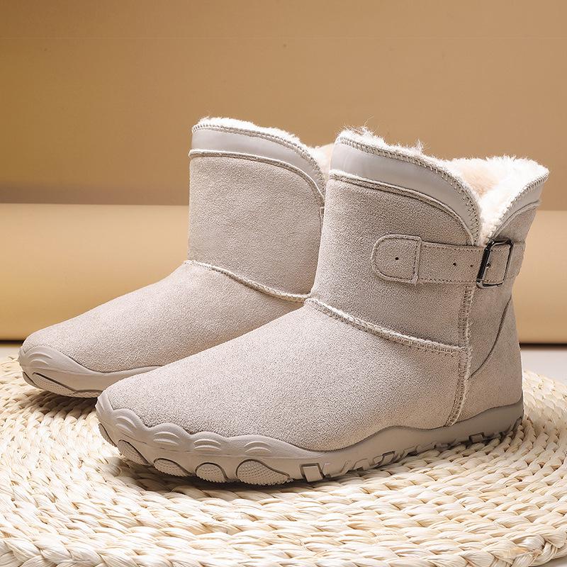 Rutschfeste, wasserdichte Outdoor-Schneestiefel für Damen und Herren mit warmem Samtfutter und dicker Sohle.